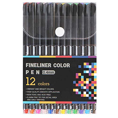 amazon 0.4mm black fineliner pen