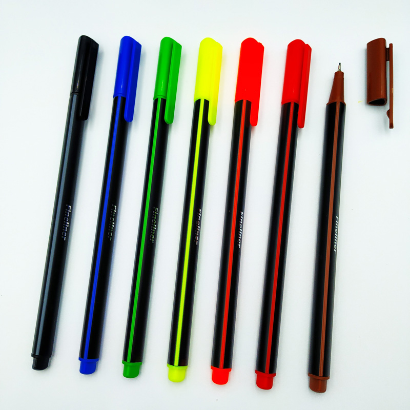 triangular strip fineliner marker pen
