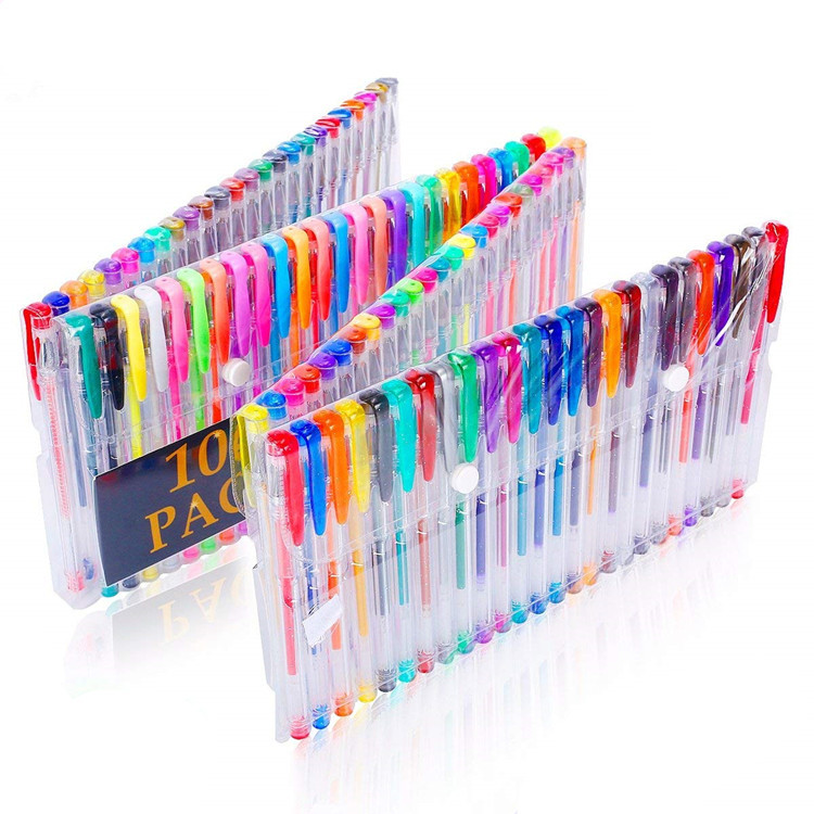 100 colors plastic gel ink pen