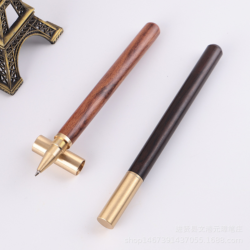 Gift valued wood brass metal pen