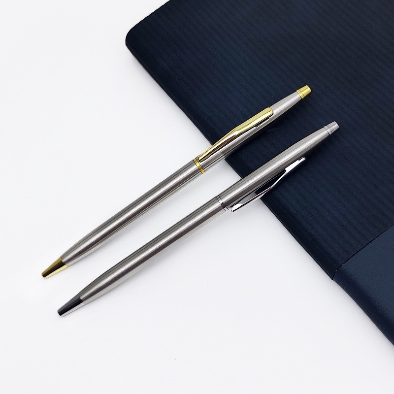 stainless steel twist promotion pen