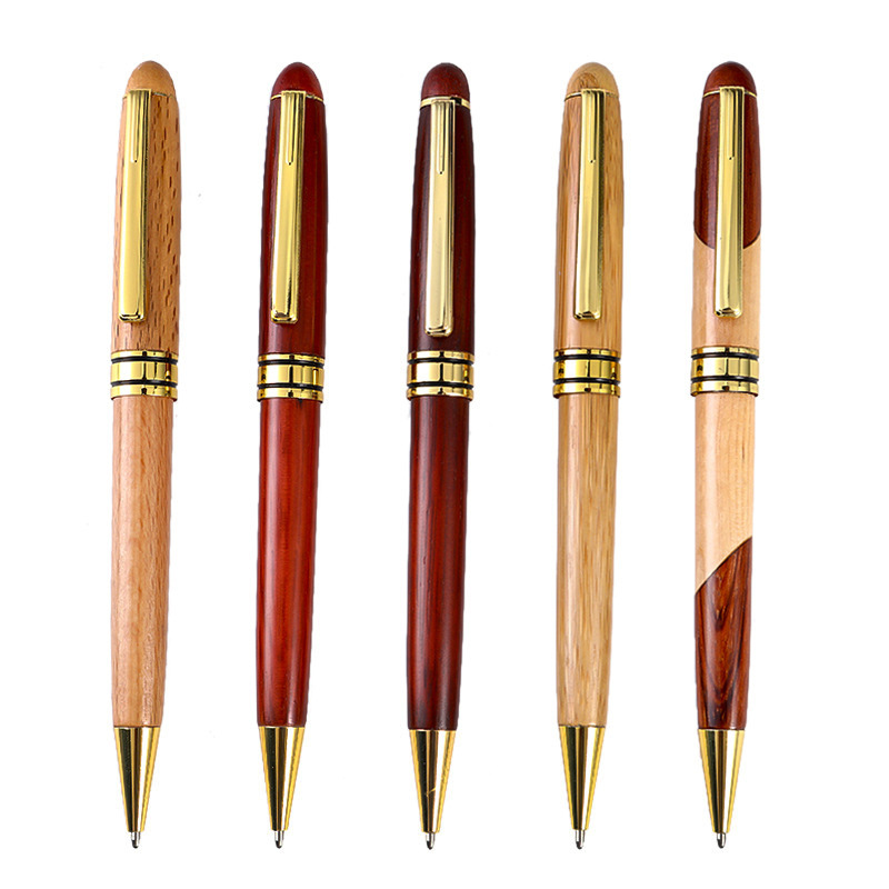 wood barrel gift ball pen