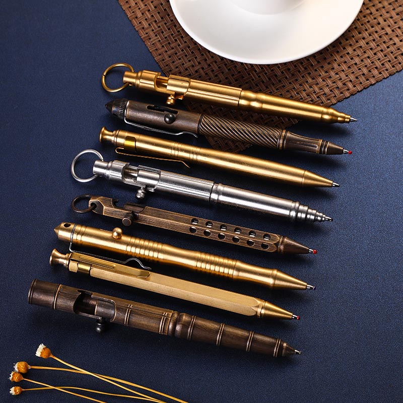 gift copper brass bolt pen