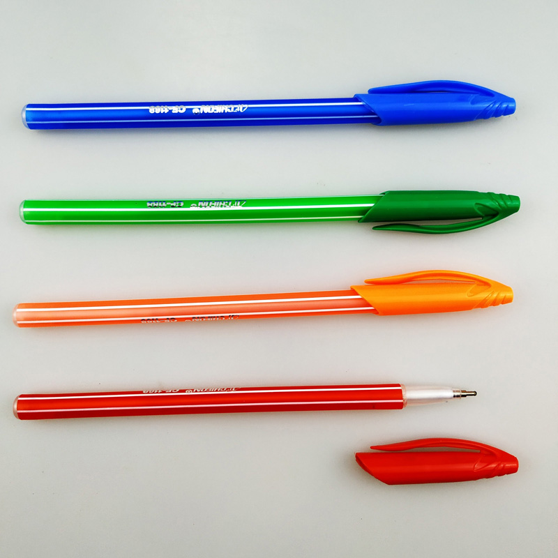 strip color office plastic pen