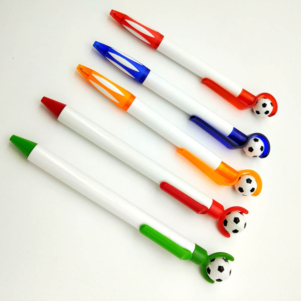 football plastic ballpoint pen