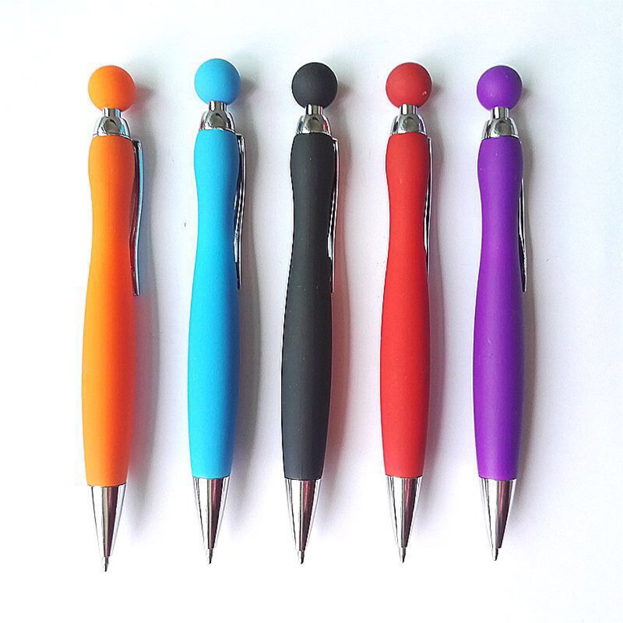 rubberized Ergonomic plastic pen