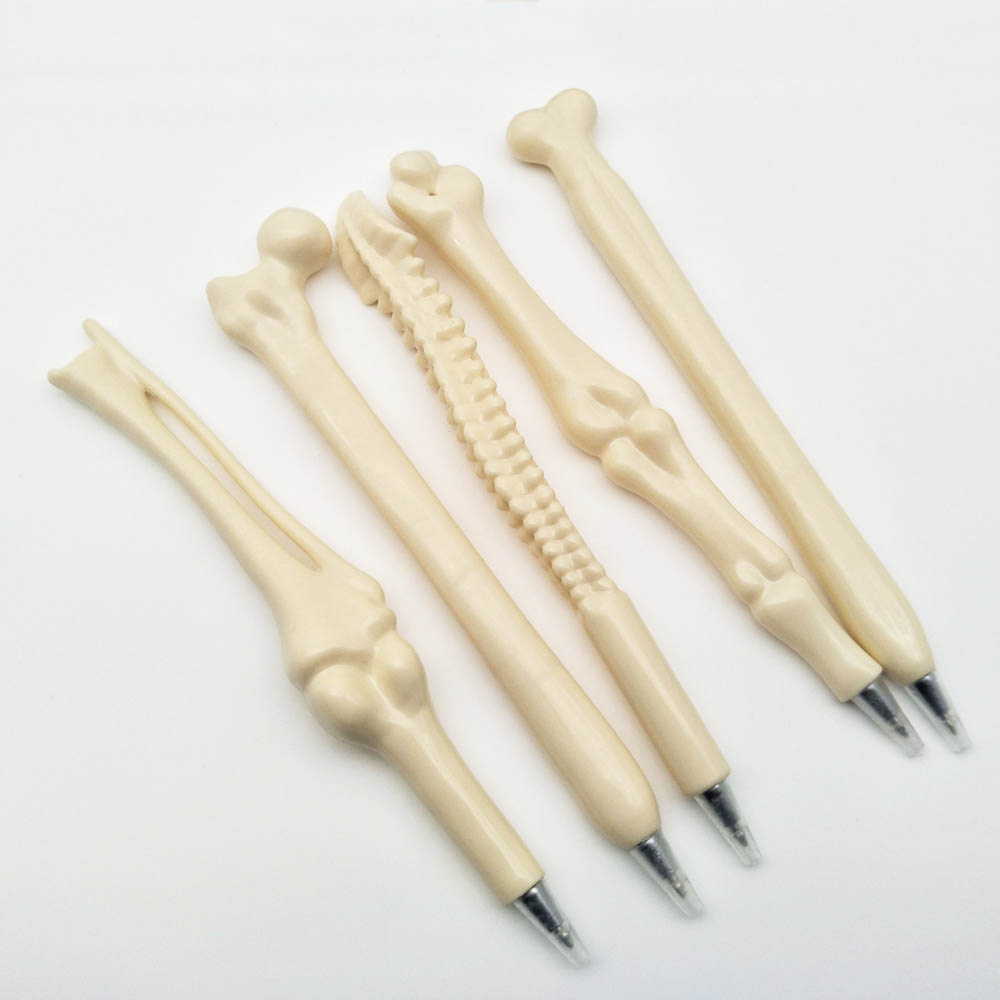 bone shape plastic pen