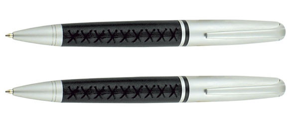 leather grip metal pen