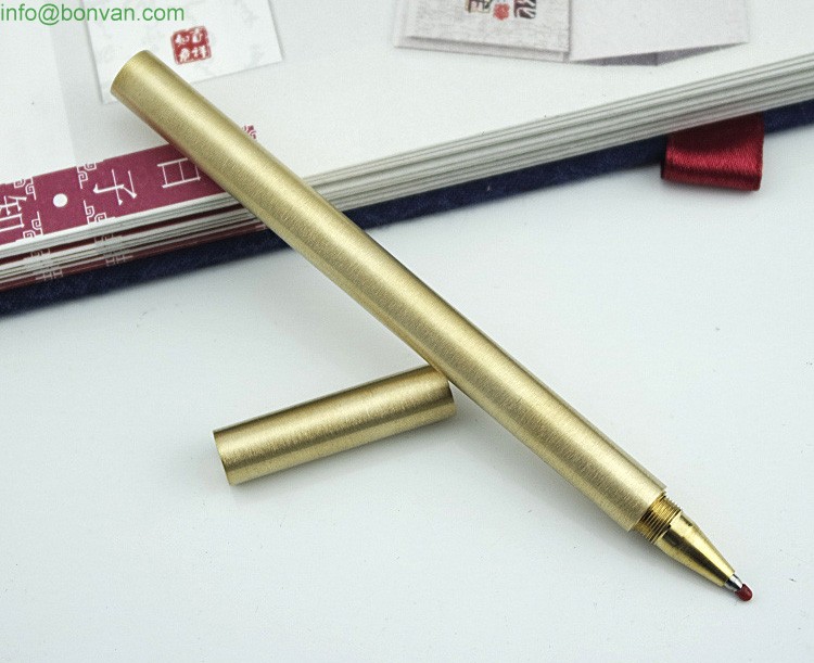 promotional gift brass copper pen